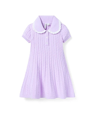 Janie and Jack Girls' Cable Knit Sweater Dress - Little Kid, Big Kid