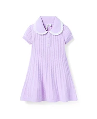 Janie and Jack Girls' Cable Knit Sweater Dress - Little Kid, Big Kid