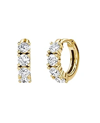 Vrai Half Eternity Huggie Hoop