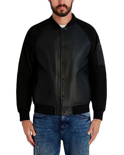 Karl Lagerfeld Paris Raglan Bomber Jacket