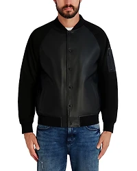 Karl Lagerfeld Paris Raglan Bomber Jacket