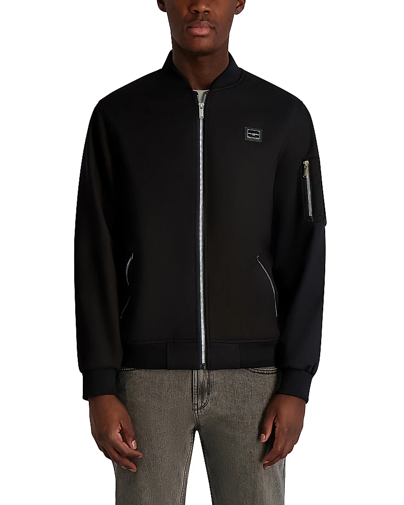 Karl Lagerfeld Paris Ripstop Bomber Jacket