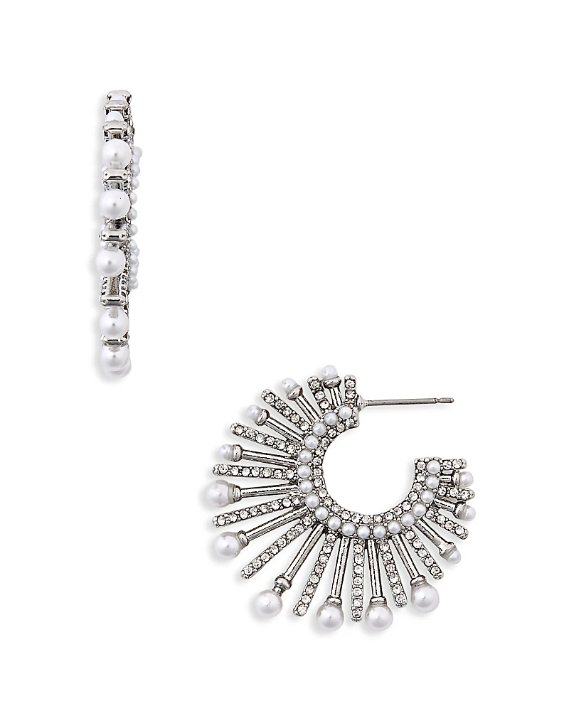 Baublebar Jordan Sunburst Hoop Earrings