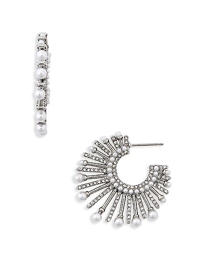 Baublebar Jordan Sunburst Hoop Earrings