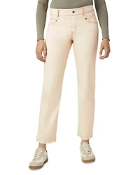 Hue Crosshatch Mid Rise Straight Jeans
