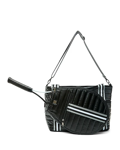 Think Royln Love Royln Large Quilted Nylon Tennis Bag
