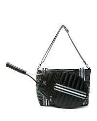 Think Royln Love Royln Large Quilted Nylon Tennis Bag