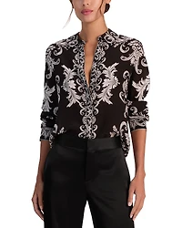 Alice and Olivia Willa Silk Tee