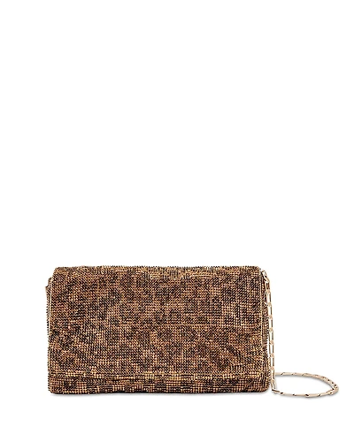 Reiss Soho Animal Print Chainmail Shoulder Bag