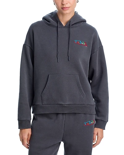 Vintage Havana Washed Fleece Embroidered Hoodie