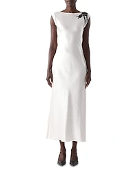 Jason Wu Collection Twill Embellished Cap Sleeve Gown