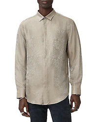 John Varvatos Vito Printed Long Sleeve Button Front Shirt