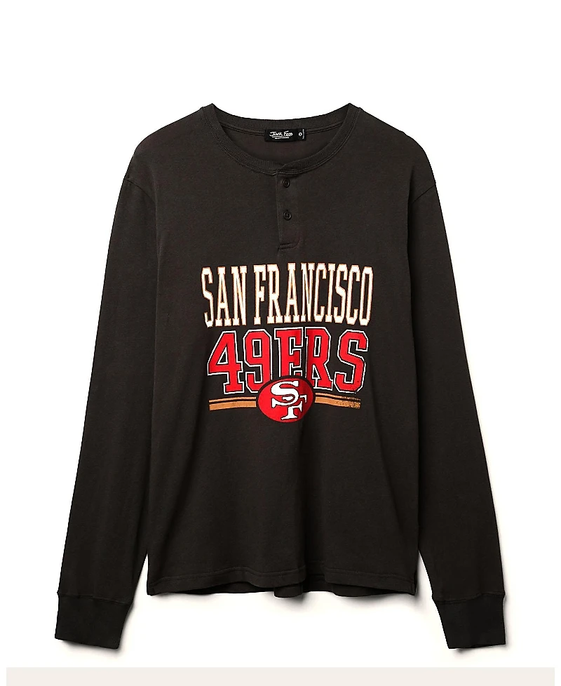 Junk Food Clothing Unisex Nfl San Francisco 49ers Long Sleeve Henley
