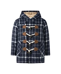 Rachel Riley Boys' Check Duffle Coat - Little Kid, Big Kid