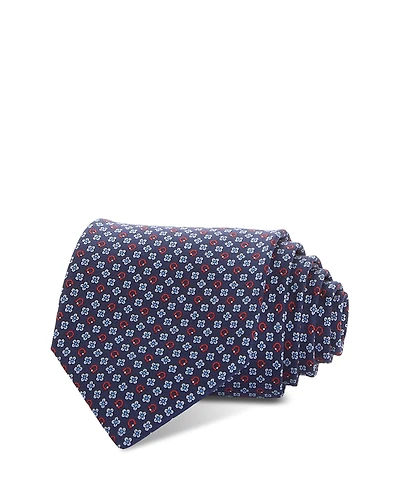 Ferragamo Silk Classic Gancini Floral Tie