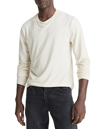 Vince Triblend Jersey Long Sleeved Crewneck Tee
