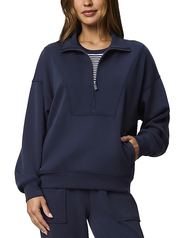 Splendid Scubasoft Quarter Zip Sweatshirt