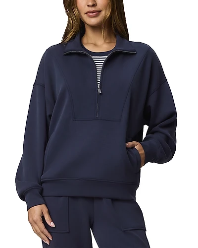 Splendid Scubasoft Quarter Zip Sweatshirt