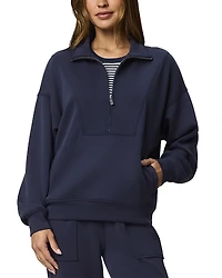 Splendid Scubasoft Quarter Zip Sweatshirt