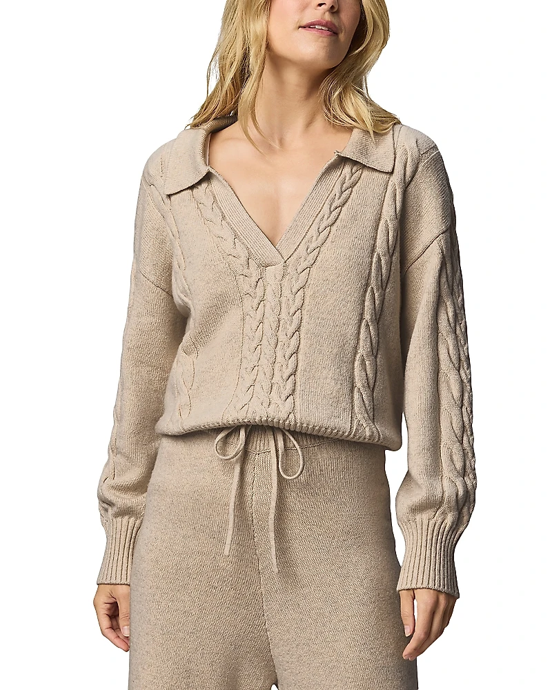 Splendid Jet Set Polo Sweater