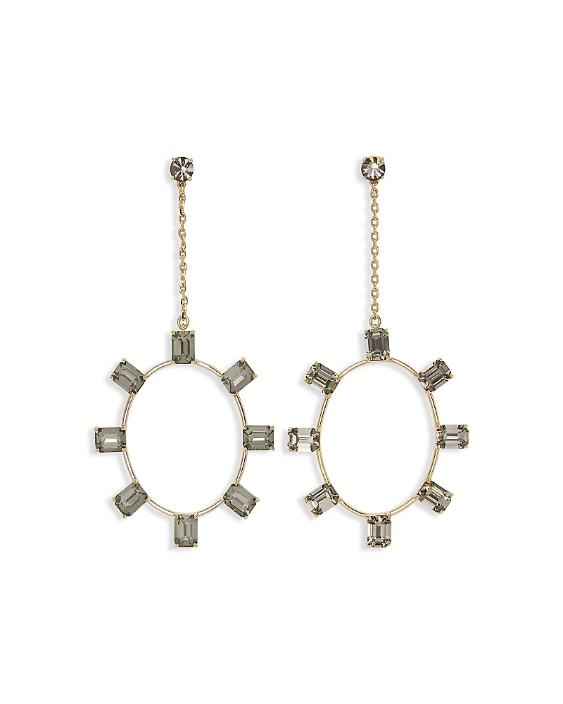 Ramy Brook Stone Jewelry Alanna Long Circle Drop Earrings