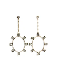 Ramy Brook Stone Jewelry Alanna Long Circle Drop Earrings