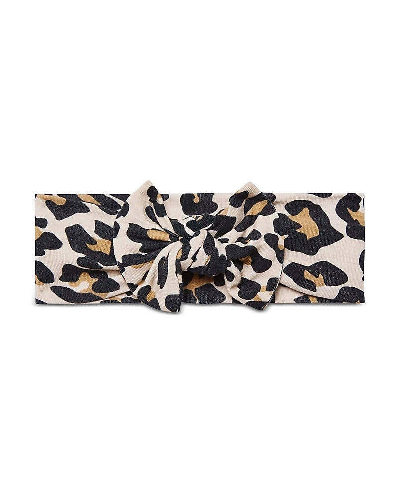 Posh Peanut Girls' Lana Leopard Print Headwrap - Baby