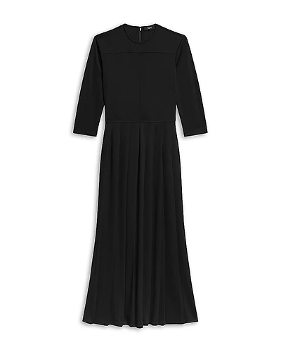 Theory Pleated Midi Dress