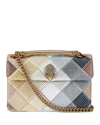 Kurt Geiger London Kensington Medium Metallic Patchwork Convertible Crossbody