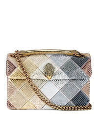 Kurt Geiger London Kensington Medium Metallic Patchwork Convertible Crossbody
