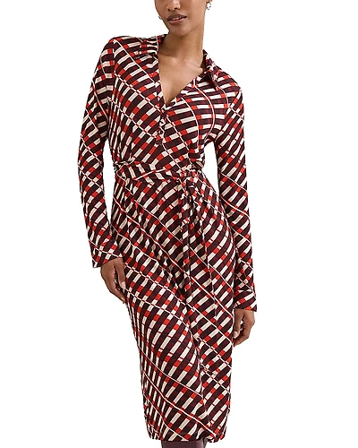 Phase Eight Check Midi Dress