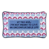 Furbish Studio Uncomfortable Life Needlepoint Pillow