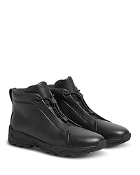 Zegna Men's Leather Triple Stitch Vetta Boots
