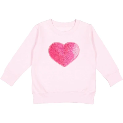Sweet Wink Girls' Heart Sequin Patch Sweatshirt - Big Kid