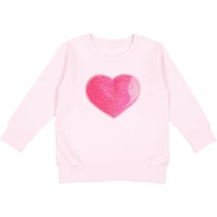 Sweet Wink Girls' Heart Sequin Patch Sweatshirt - Big Kid