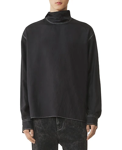 Lanvin Silk High Neck Top