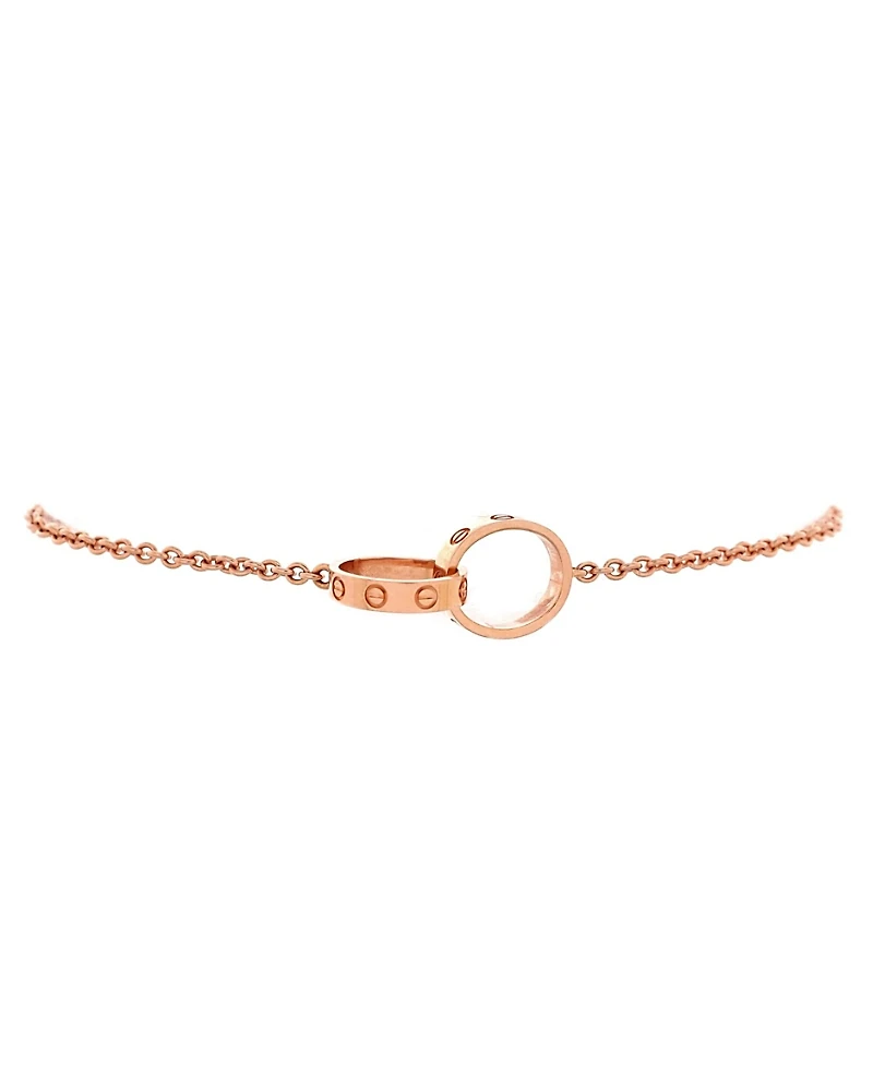Pre-Owned Cartier Love Interlocking Bracelet 18K Rose Gold