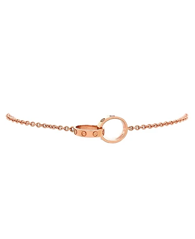 Pre-Owned Cartier Love Interlocking Bracelet 18K Rose Gold
