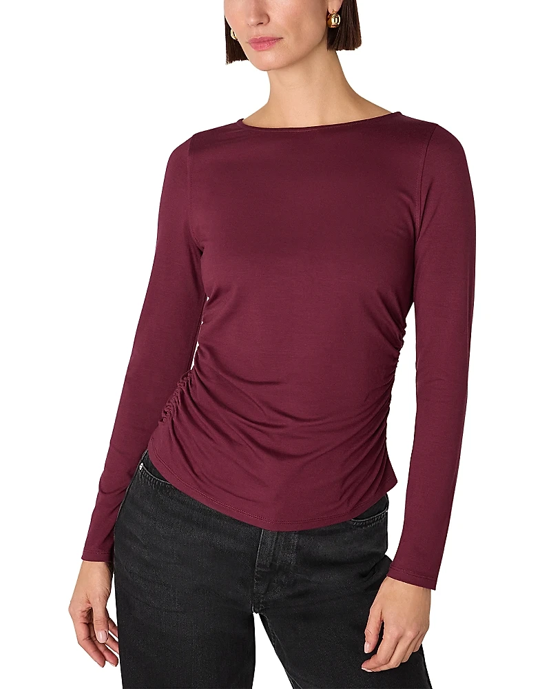 Whistles Ruched Side Top