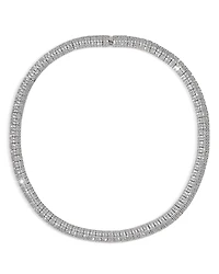 Nadri Crushed Pave Dome Collar Necklace, 16