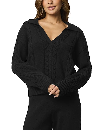 Splendid Jet Set Polo Sweater