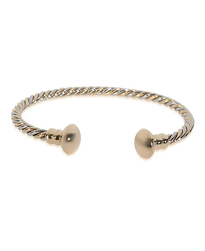 Pre-Owned Bvlgari Vintage Torque 18k Yellow Gold/Steel Bracelet