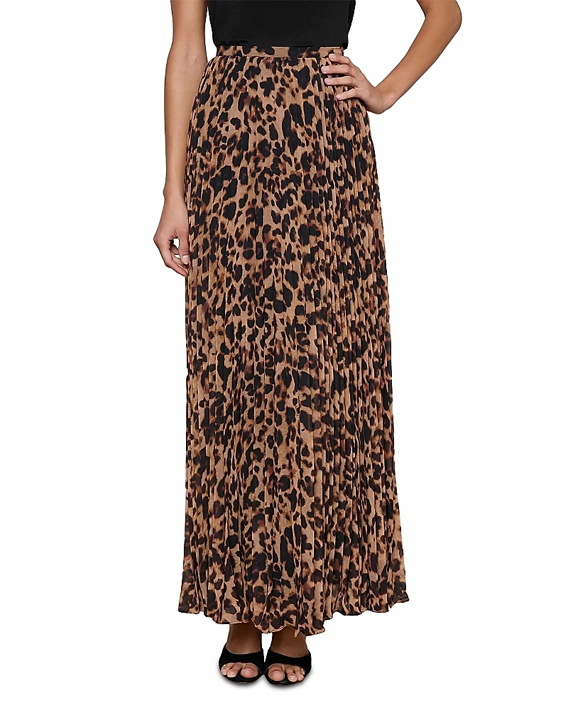 L'Agence Torin Pleated Maxi Skirt