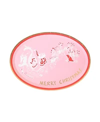 Jollity & Co. Eloise at the Plaza Merry Christmas Large Paper Plates, Set of 8