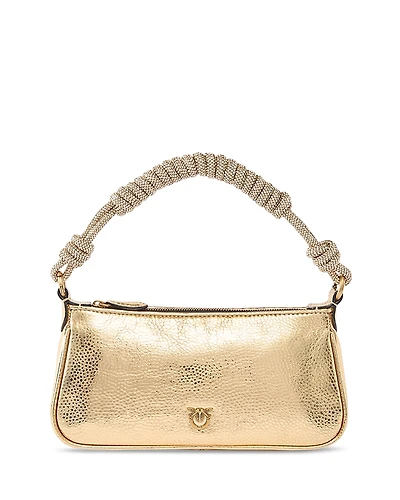 Pinko Metallic Leather Handbag