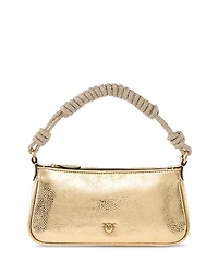 Pinko Metallic Leather Handbag