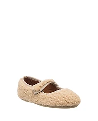 Elephantito Girls' Shearling Mary Jane - Toddler, Little Kid
