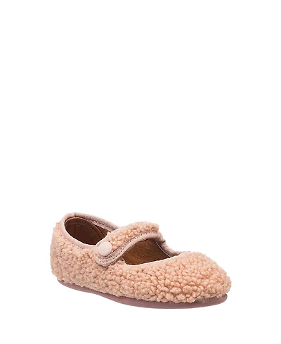 Elephantito Girls' Shearling Mary Jane - Toddler, Little Kid