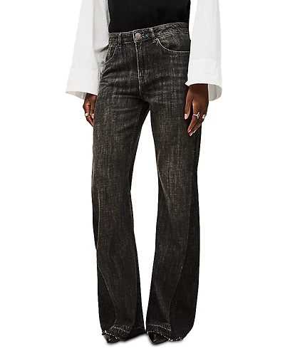 ba & sh Fadou Mid Rise Flare Jeans