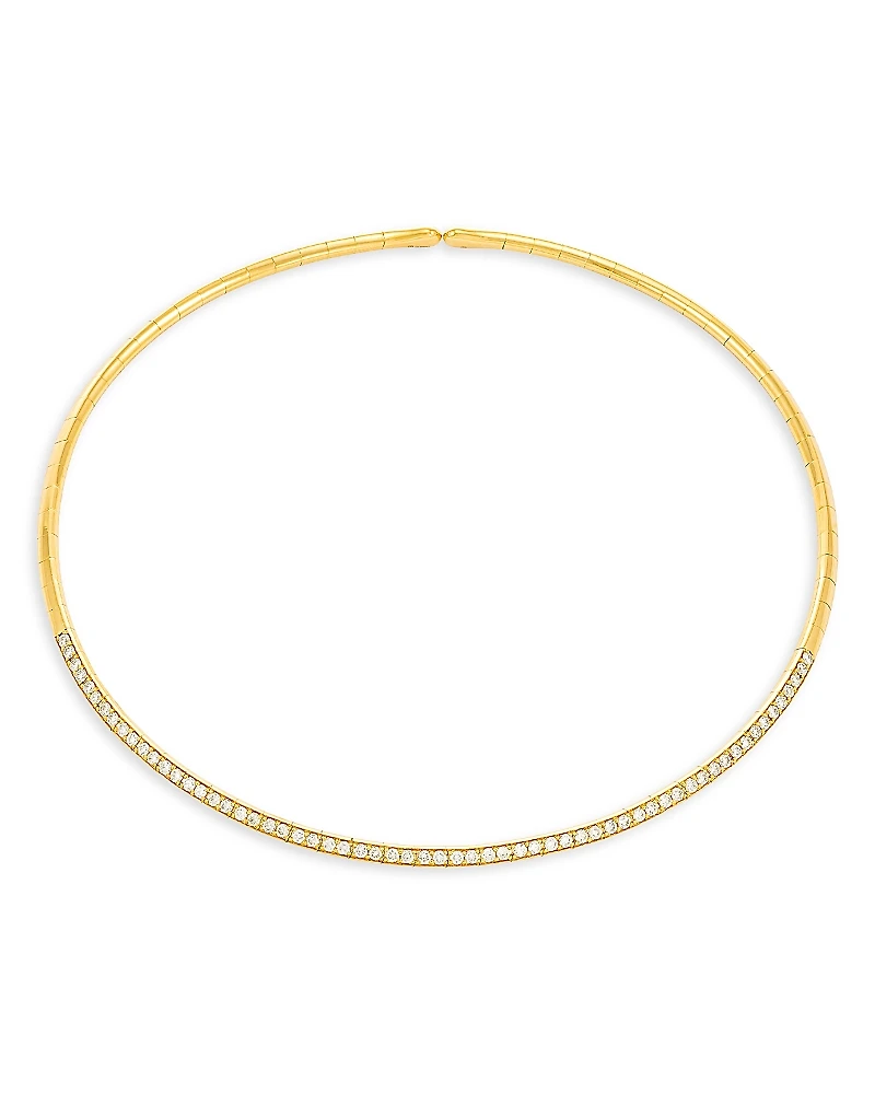 Etho Maria 18K Yellow Gold My Etho Diamond Snake Chain Choker Necklace, 13.6